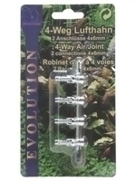 4-Weg-Metall-Lufthahn (1 St�ck auf Blisterkarte)
