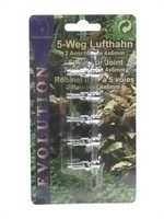 5-Weg-Metall-Lufthahn (1 St�ck auf Blisterkarte)